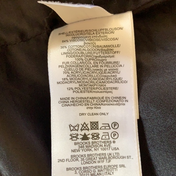 Brooks Brothers Faux Fur Coat 6 - Picture 10 of 15